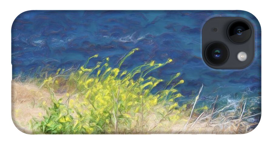 Beach iPhone Case featuring the digital art Wild Flowers by Katherine Erickson