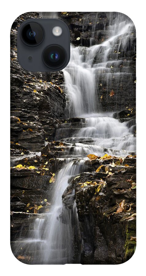 Waterfall iPhone 14 Case featuring the photograph Winding Waterfall by Christina Rollo