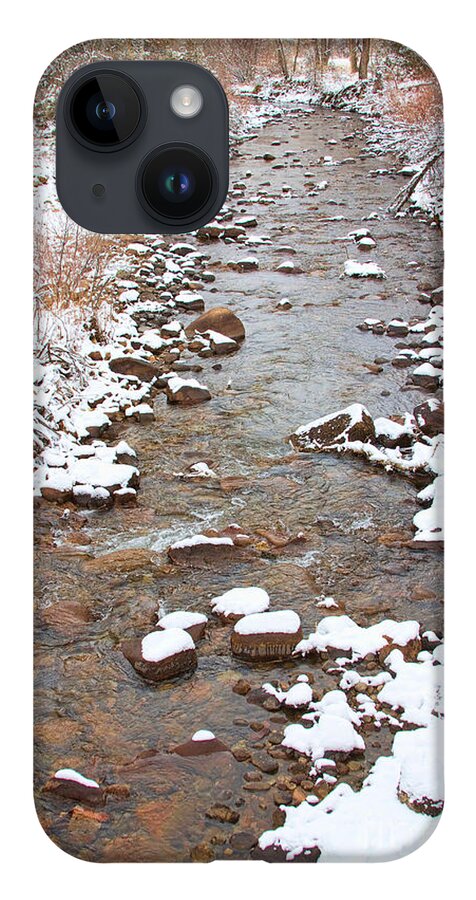 Winter iPhone Case featuring the photograph Winter Creek Scenic View by James BO Insogna
