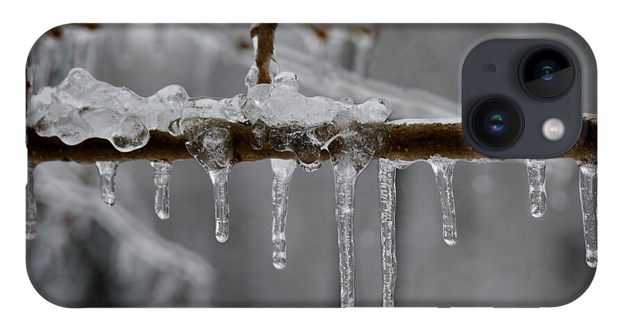 Winter iPhone Case featuring the photograph Winter - Ice Drops by Richard Reeve