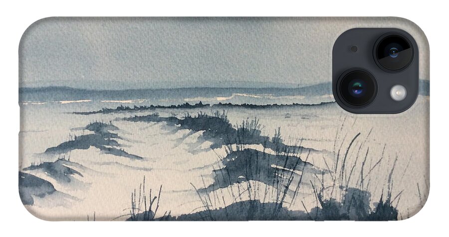 Glenn Marshall Artist iPhone Case featuring the painting Winter Light over Lastingham Rigg by Glenn Marshall
