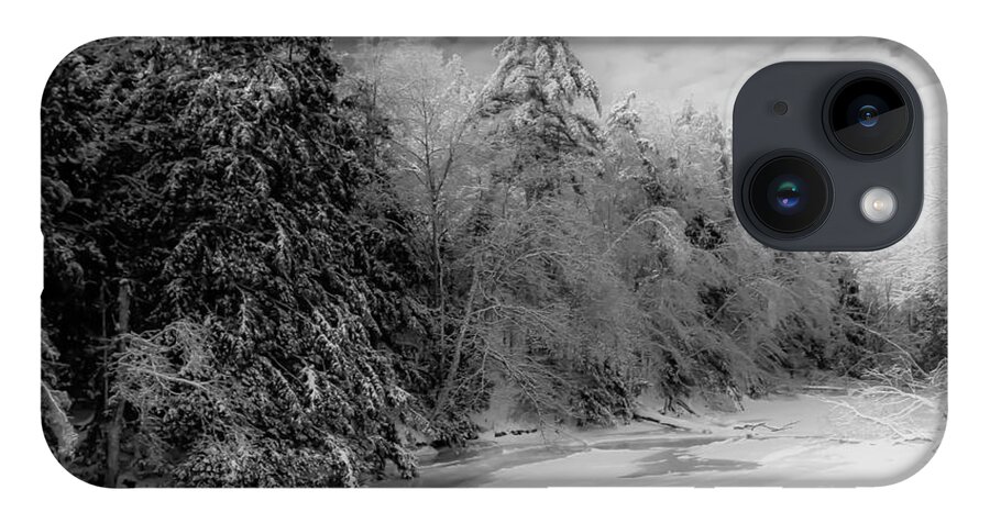 Maine iPhone 14 Case featuring the photograph Winter Living in Maine by Brenda Giasson