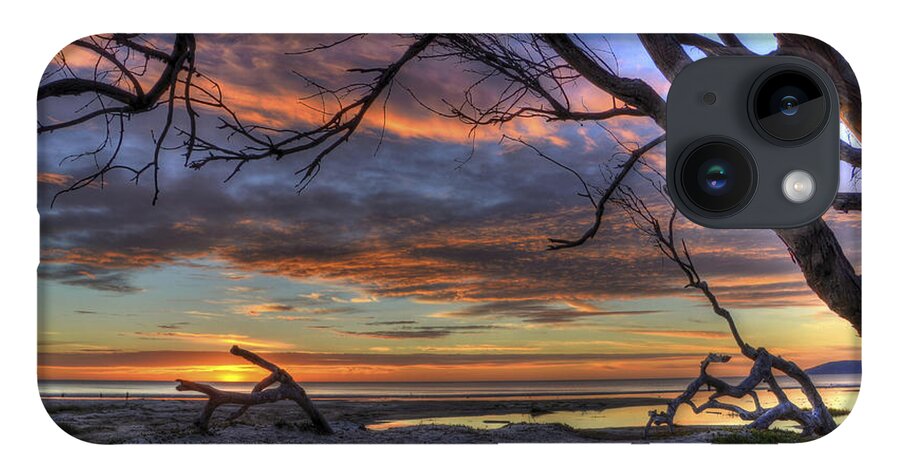 Landscape iPhone 14 Case featuring the photograph Wishing Branch Sunset by Mathias 