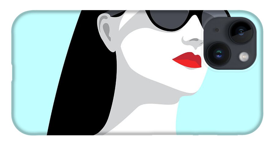 People iPhone Case featuring the digital art Woman Wearing Sunglasses by Marzacz