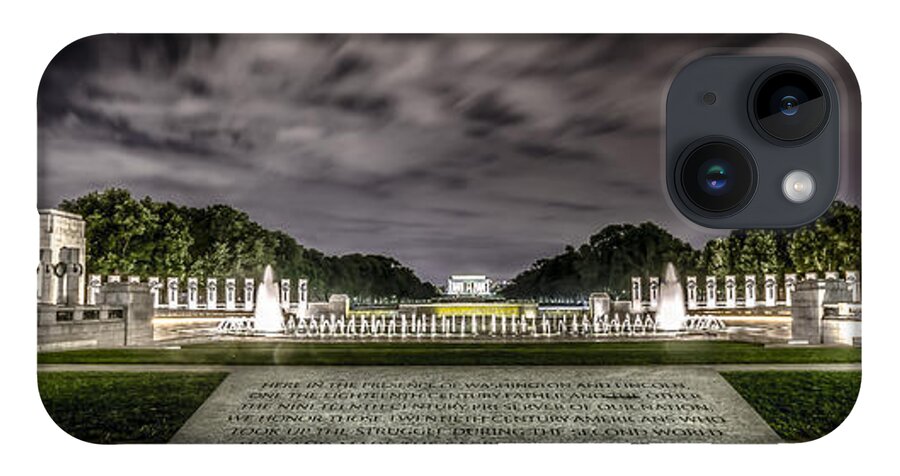 Dc iPhone 14 Case featuring the photograph World War II Memorial by David Morefield