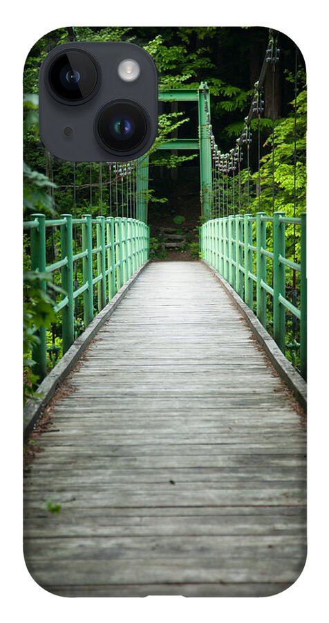 Forest iPhone 14 Case featuring the photograph Yagen Forest Bridge by Brad Brizek