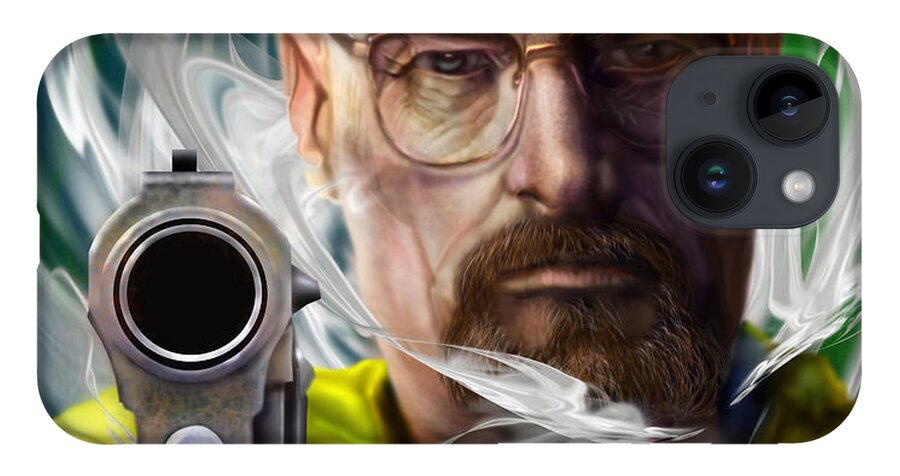 Breaking Bad iPhone Case featuring the painting Yesterday Is Gone And Walter White Is Breaking Bad by Reggie Duffie