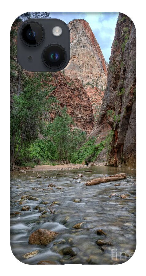 Virgin iPhone 14 Case featuring the photograph Zion Narrows by Eddie Yerkish