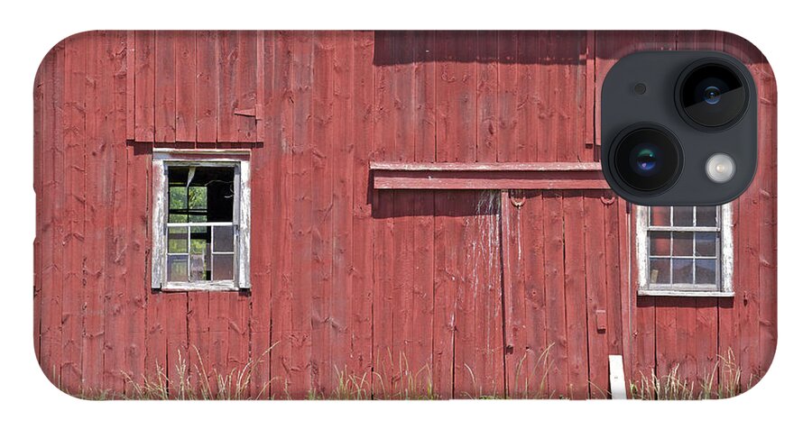 Americana iPhone 14 Case featuring the photograph Weathered Red Farm Barn of New Jersey by David Letts