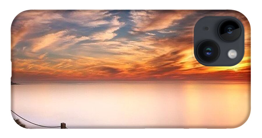  iPhone Case featuring the photograph Long Exposure Of Last Night's Sunset by Larry Marshall