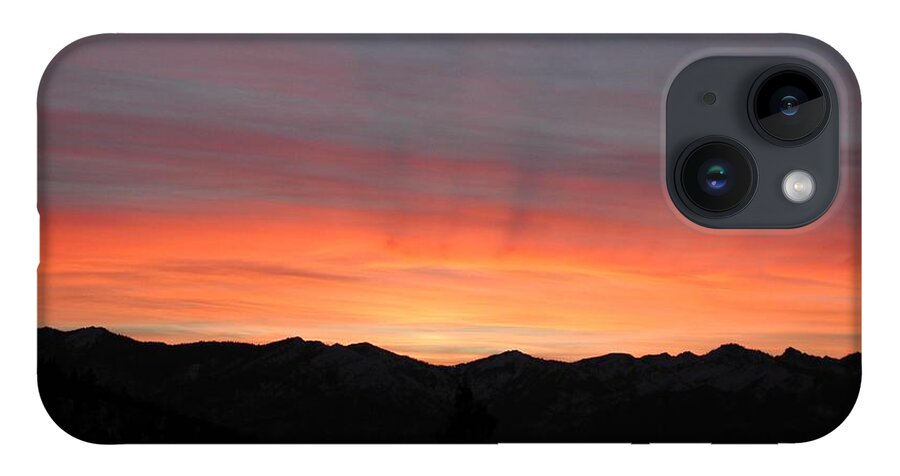  iPhone 14 Case featuring the photograph Tangerine Sky by William McCoy