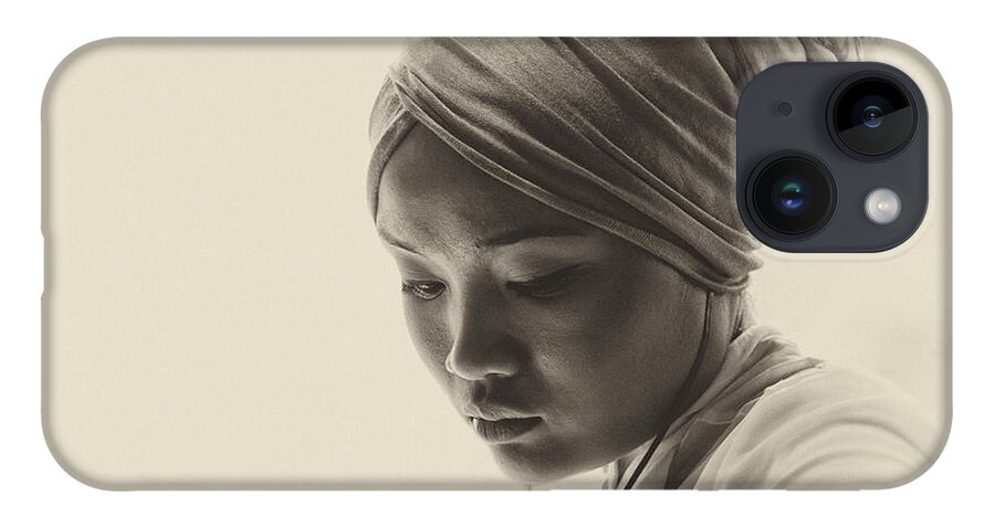 Pensive Young Woman iPhone Case featuring the photograph Deep in thought by Sheila Smart Fine Art Photography