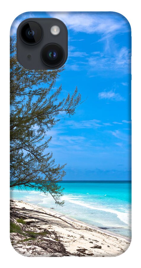 Aquamarine iPhone 14 Case featuring the photograph Bimini Beach by Ed Gleichman