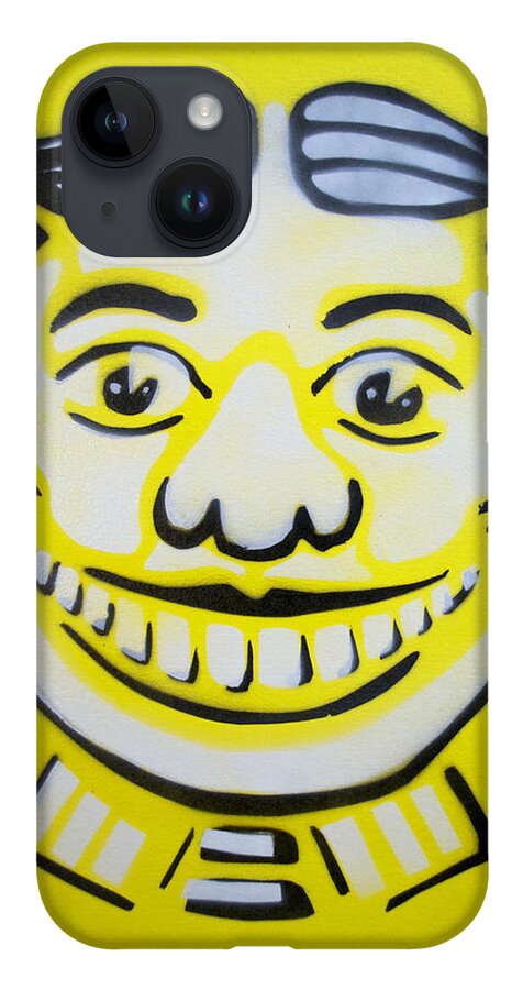 Tillie Of Asbury Park iPhone 14 Case featuring the painting Bright white yellow Tillie by Patricia Arroyo