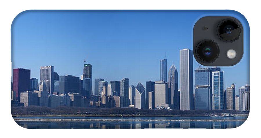 Chicago Panorama iPhone Case featuring the photograph Chicago Panorama by Dejan Jovanovic