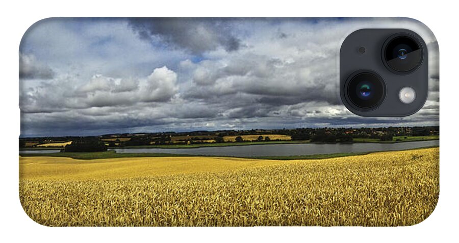 Heiko iPhone 14 Case featuring the photograph Corn Field Panorama by Heiko Koehrer-Wagner