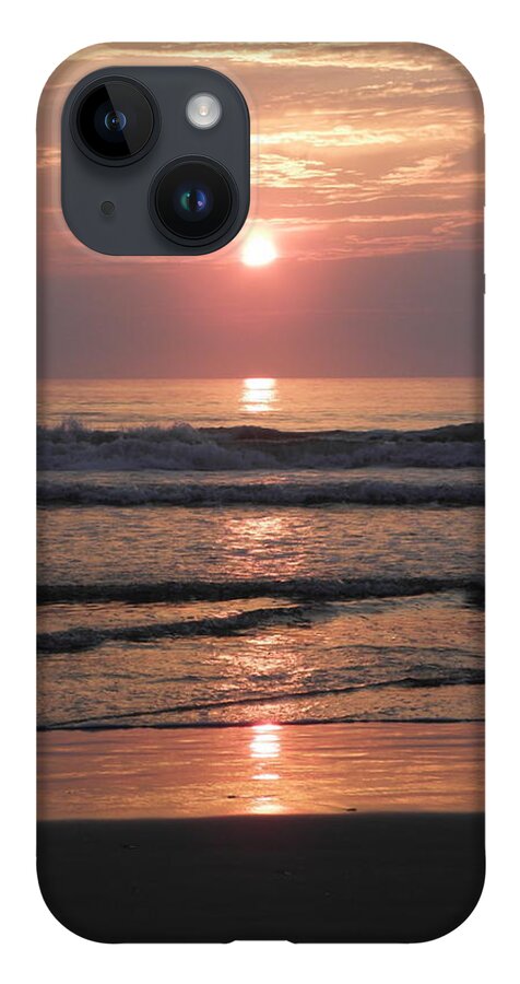 Sunrise iPhone 14 Case featuring the photograph Criss Cross Wave Rise by Kim Galluzzo Wozniak