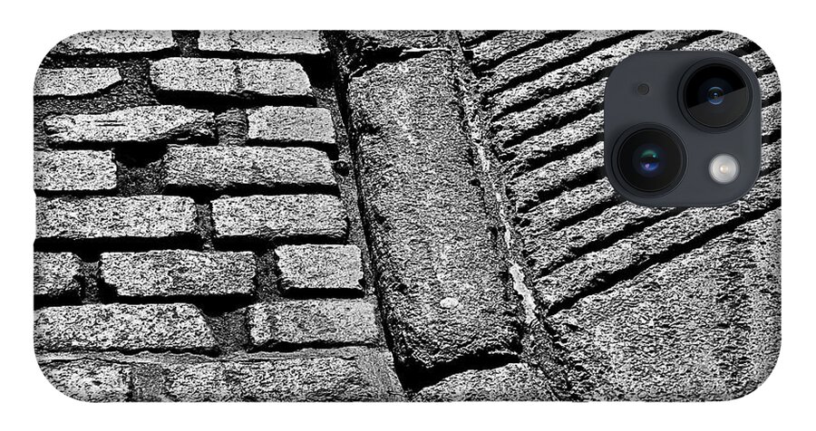 Bricks iPhone 14 Case featuring the photograph Curbside by Burney Lieberman