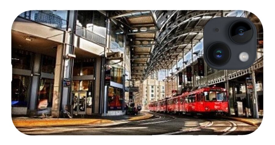  iPhone Case featuring the photograph Downtown San Diego Trolley Station by Larry Marshall