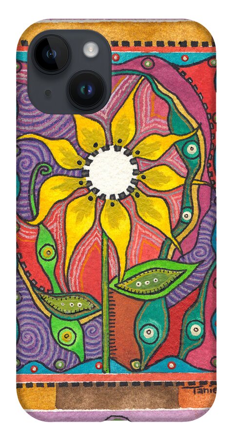 Floral iPhone 14 Case featuring the painting Eternity by Tanielle Childers