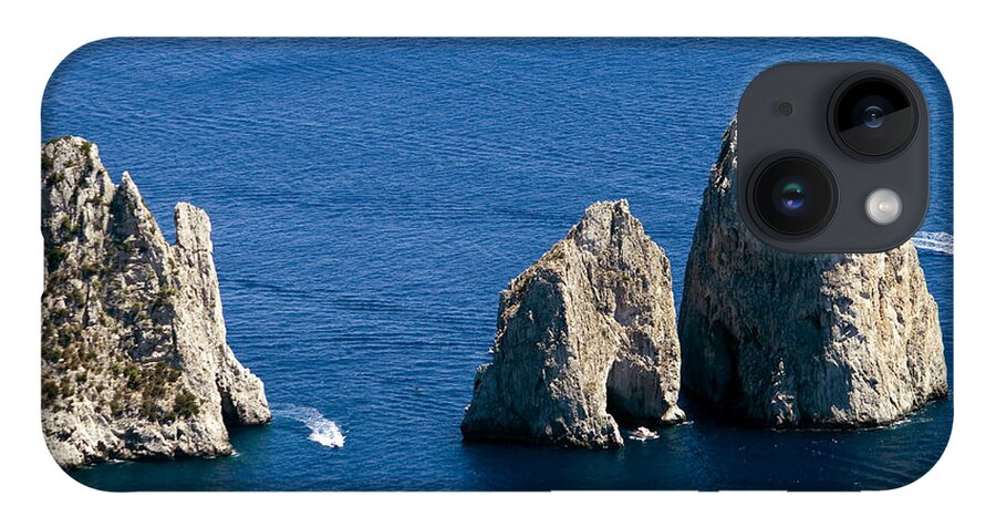 Capri iPhone 14 Case featuring the photograph Faraglioni in Capri by Francesco Riccardo Iacomino