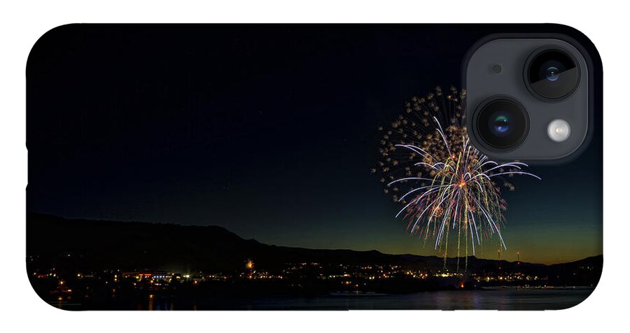 Hdr iPhone Case featuring the photograph Fireworks on the River by Brad Granger