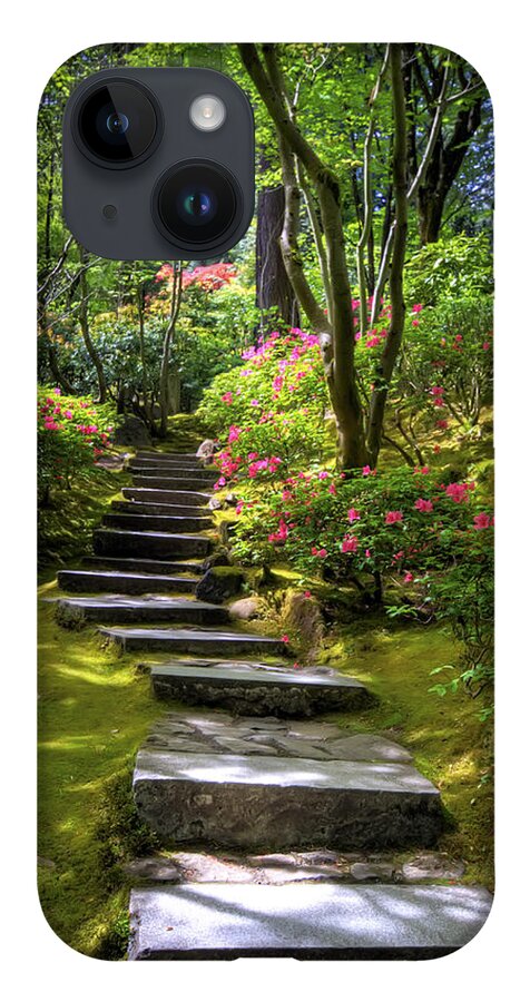 Hdr iPhone 14 Case featuring the photograph Garden Path by Brad Granger