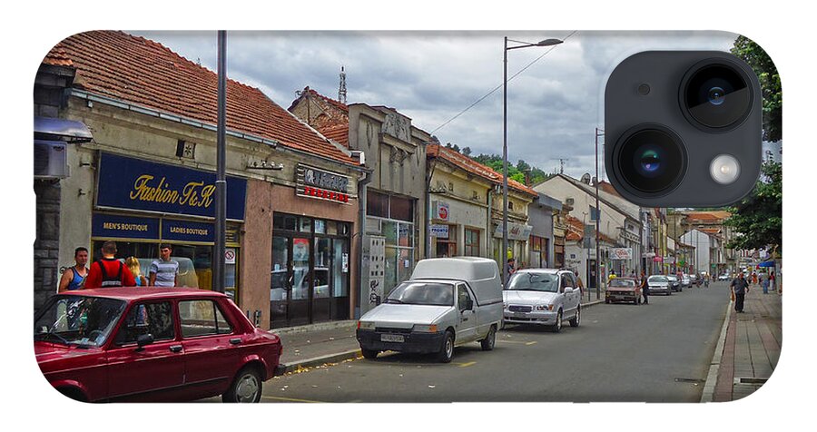 Leskovac iPhone 14 Case featuring the photograph Grey Street of Leskovac by Dejan Jovanovic