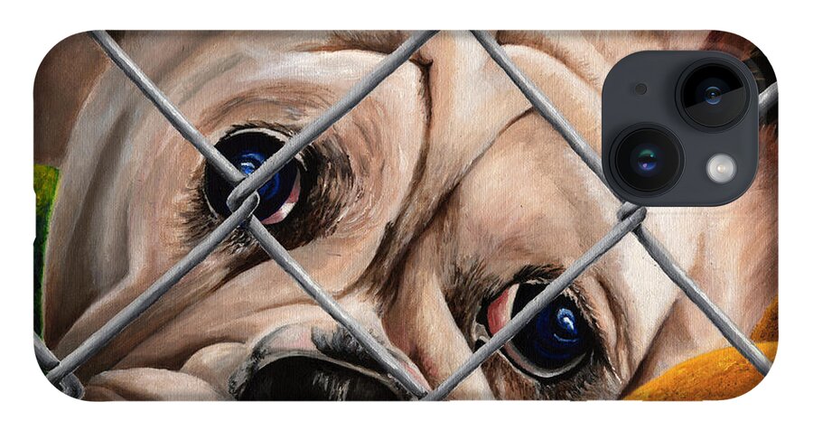 Pet iPhone 14 Case featuring the painting Help Release Me IV by Vic Ritchey