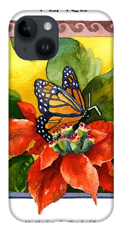 Hope Painting iPhone Case featuring the painting Hope Peace Love by Anne Gifford