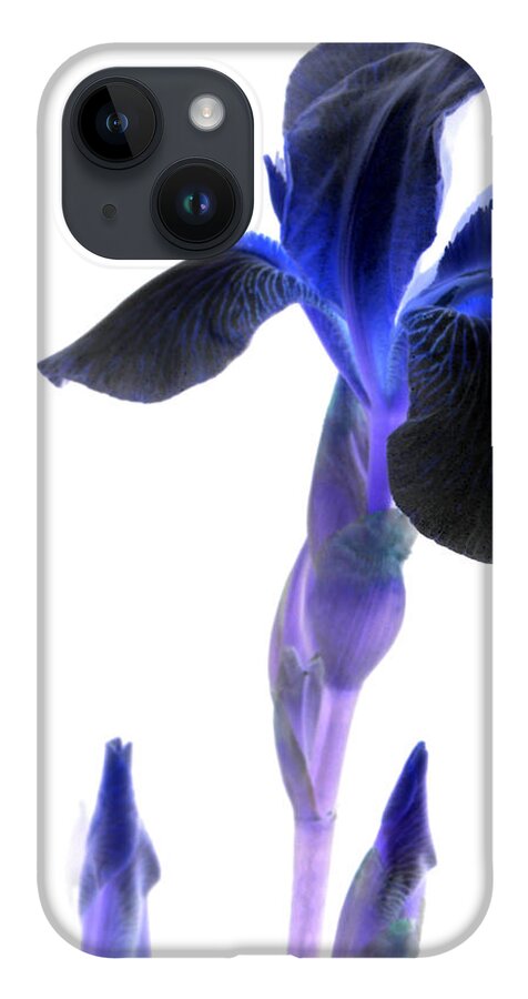 Computer Generated Photo iPhone 14 Case featuring the photograph Iris manipulation by Kim Galluzzo