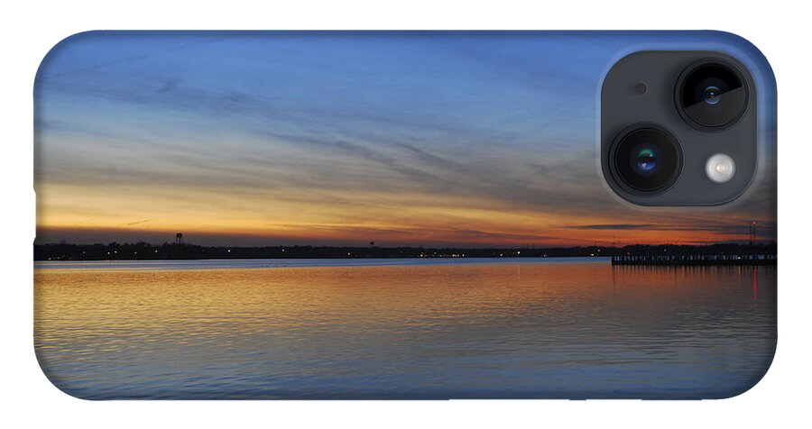Terry D Photography iPhone 14 Case featuring the photograph Island Heights at Dusk by Terry DeLuco