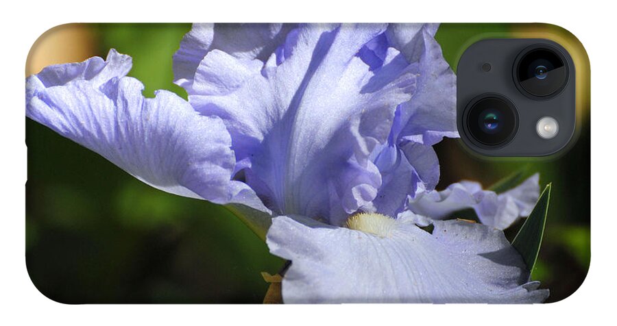 Beautiful Iris iPhone 14 Case featuring the photograph Lilac Blue Iris Flower by Jai Johnson