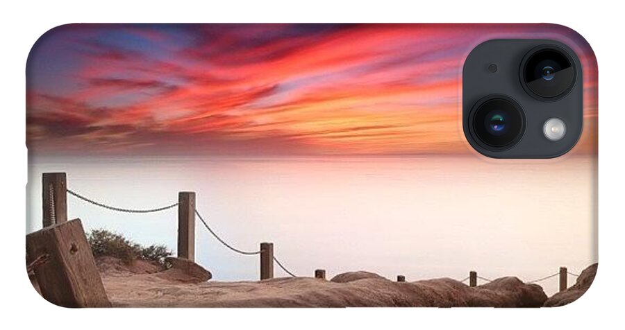  iPhone Case featuring the photograph Long Exposure Sunset Taken From The by Larry Marshall