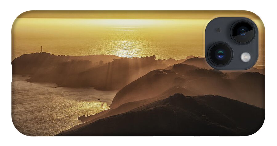 Marin County California iPhone 14 Case featuring the photograph Marin Sunset by Tom Singleton