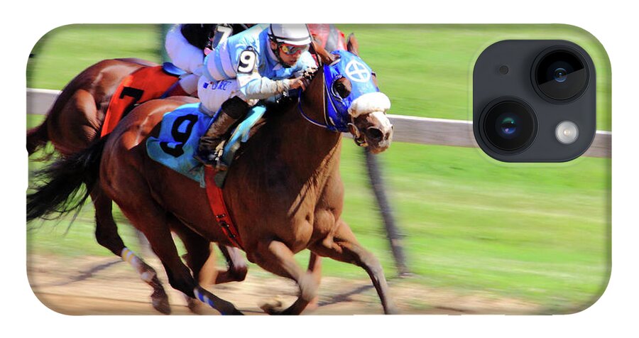 Thorougbred Race Horse iPhone 14 Case featuring the photograph 'My Gal Sunday' on Wednesday by PJQandFriends Photography