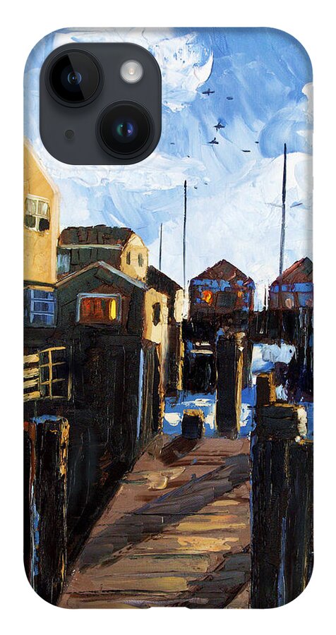 Nantucket Framed Prints iPhone 14 Case featuring the painting Nantucket by Anthony Falbo
