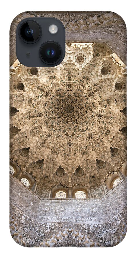 Alhambra iPhone 14 Case featuring the photograph Nasrid Palace ceiling by Jane Rix