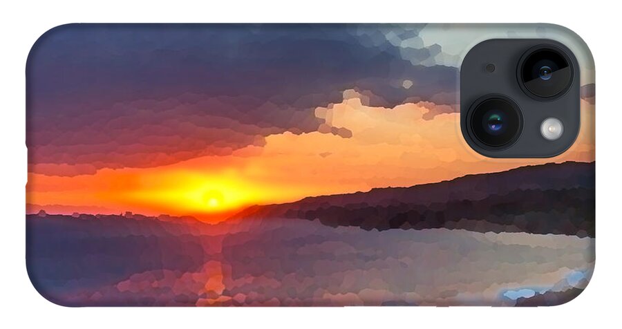 Sunset iPhone 14 Case featuring the photograph PV Sunset by Joe Schofield