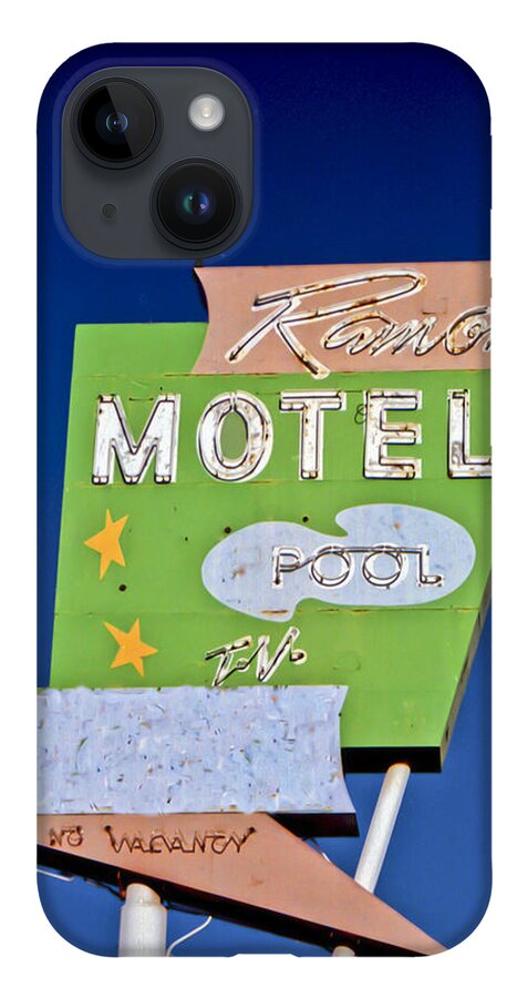 Arrow iPhone 14 Case featuring the photograph Ramona Motel by Matthew Bamberg