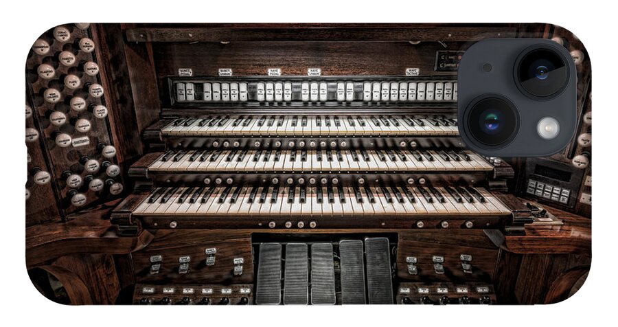 Clarence Holmes iPhone 14 Case featuring the photograph Skinner Pipe Organ by Clarence Holmes