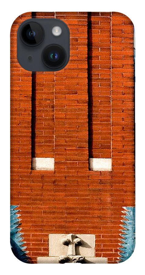 Chimney iPhone 14 Case featuring the photograph Smokestack For Two by Burney Lieberman
