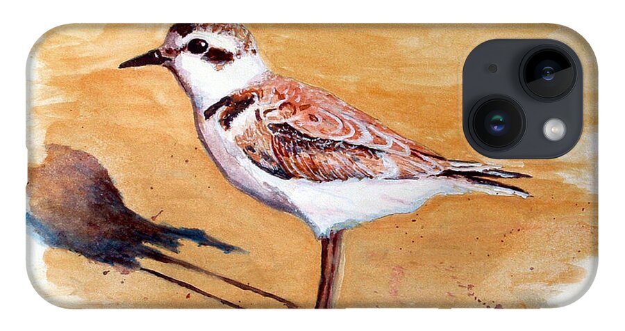 Bird iPhone Case featuring the painting Snowy Plover by Chriss Pagani