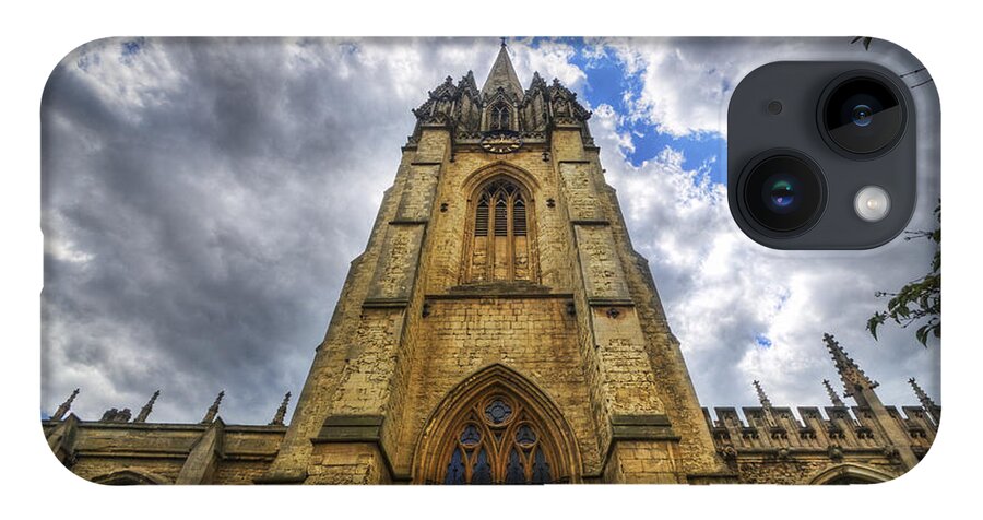 Oxford iPhone 14 Case featuring the photograph St Mary The Virgin - Oxford by Yhun Suarez