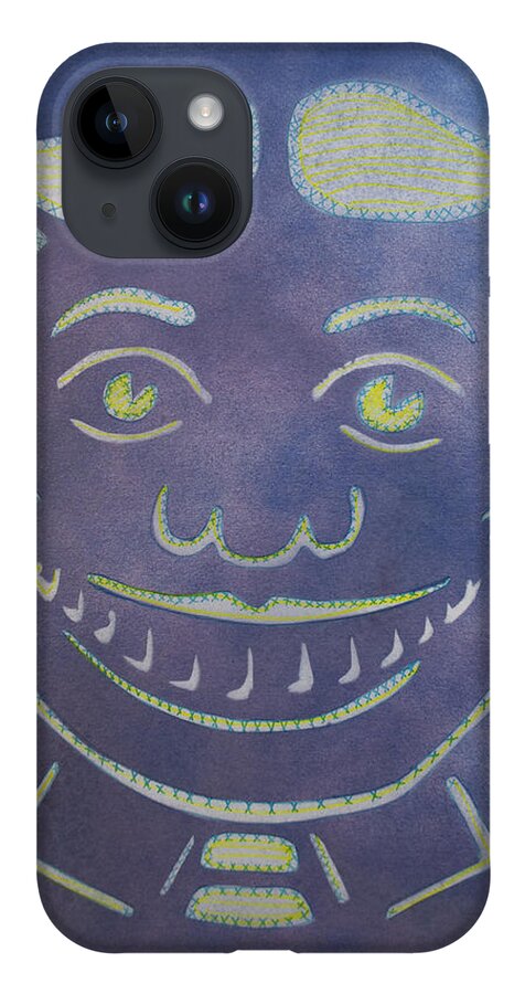 Tillie Of Asbury Park iPhone 14 Case featuring the painting Stitches Tillie by Patricia Arroyo