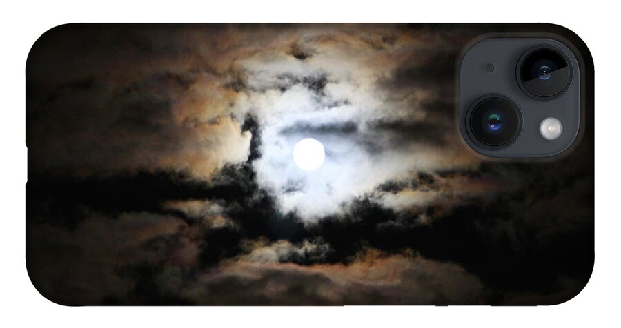 Full Moon iPhone Case featuring the photograph Stormy Moon by Diana Haronis