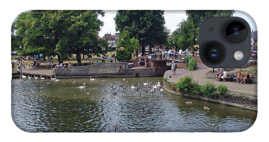 Canal Basin iPhone 14 Case featuring the photograph Stratford - River and Canal by Rod Johnson