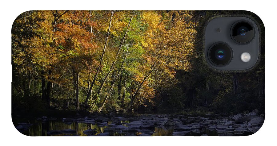 Fall Color iPhone 14 Case featuring the photograph Sunrise on the Buffalo National River by Michael Dougherty