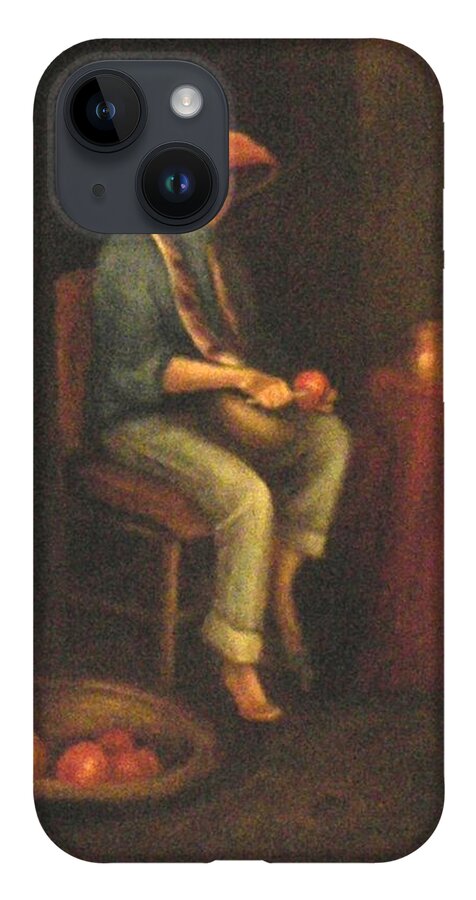  iPhone 14 Case featuring the painting The Girl by Jordana Sands