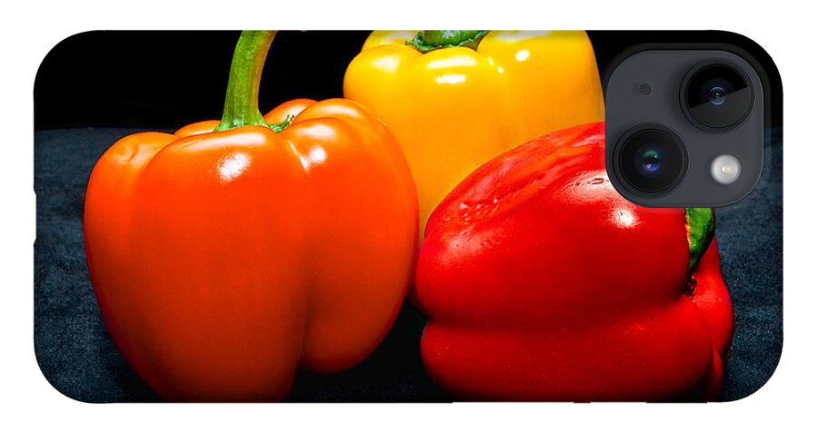 Vegetable iPhone Case featuring the photograph The Three Peppers by Christopher Holmes